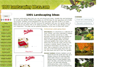 Desktop Screenshot of 1001-landscaping-ideas.com