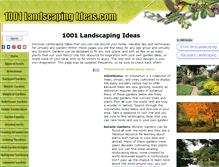 Tablet Screenshot of 1001-landscaping-ideas.com